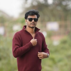 Short zipper long sleeve pullover Sweater T-4