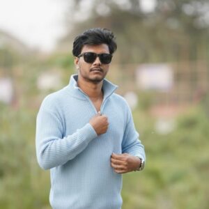 Short zipper long sleeve pullover Sweater T-6