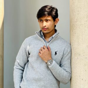 Short zipper long sleeve pullover Sweater T-3